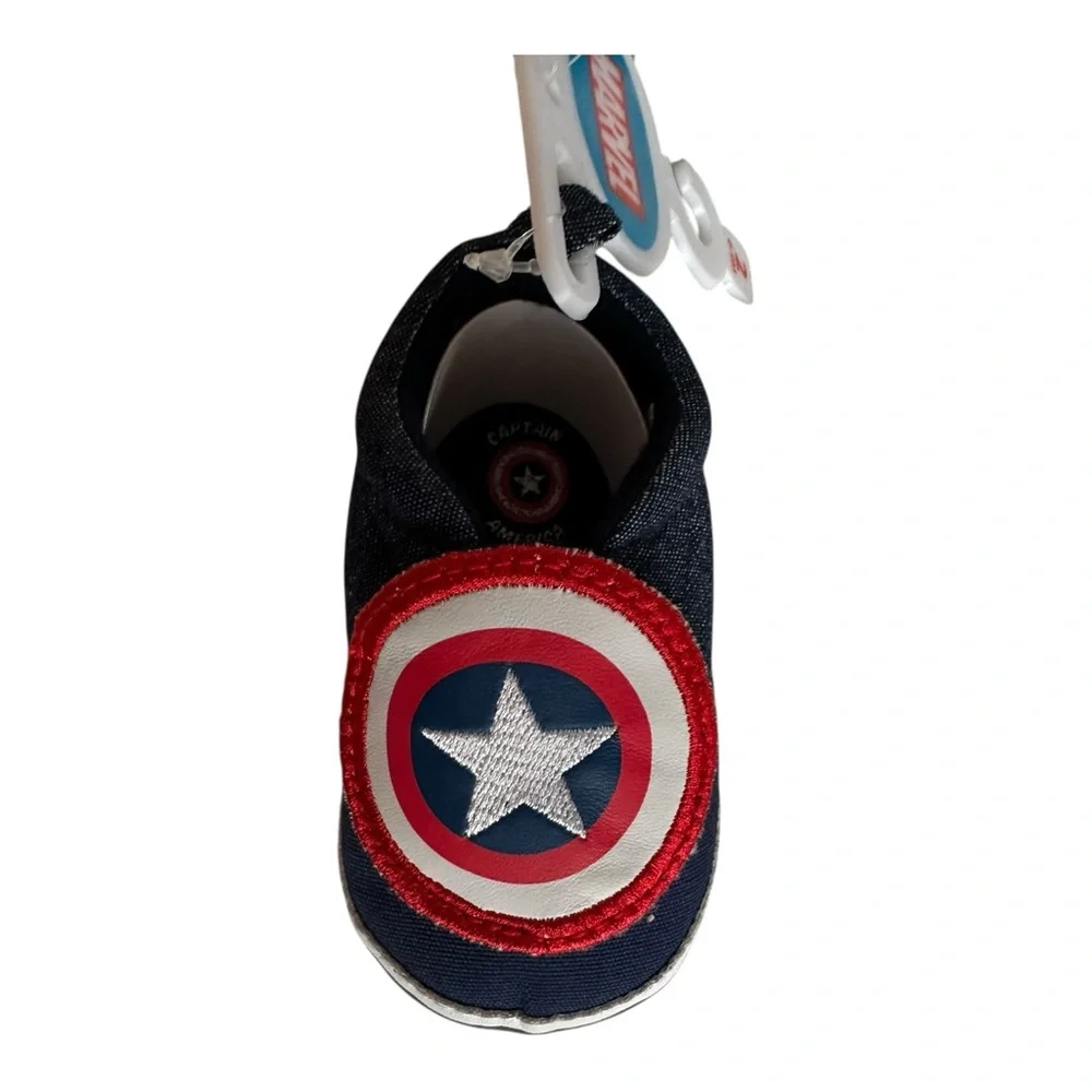 Marvel Baby Boys Avengers Captain America Low Top Denim Sneakers